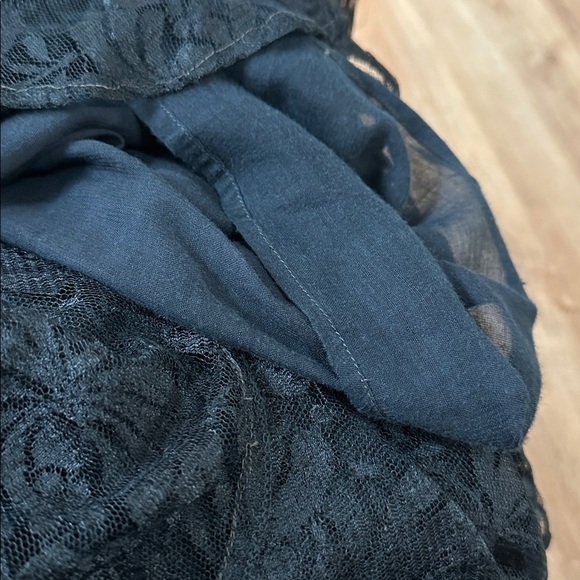 Vintage Jasmine by K.V.M Black Fit and Flare Lace And Beaded Maxi Dress - Picture 6 of 11